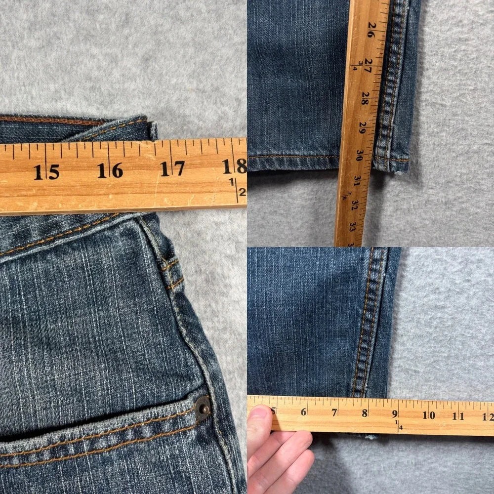 Levi's 505 Regular Fit Jeans Mens 34x32 Blue Straight Leg Denim Y2K